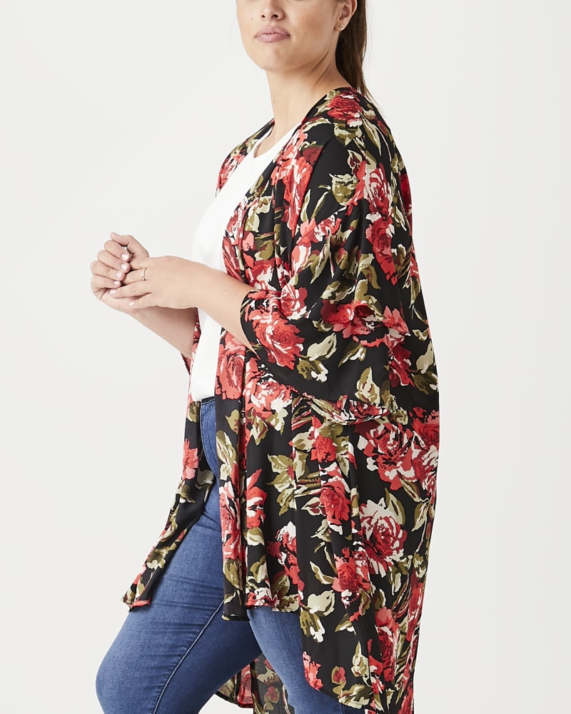 Side of plus size Taylor Ruffle-Sleeve Kimono by Meri Skye | Dia&Co | dia_product_style_image_id:143802